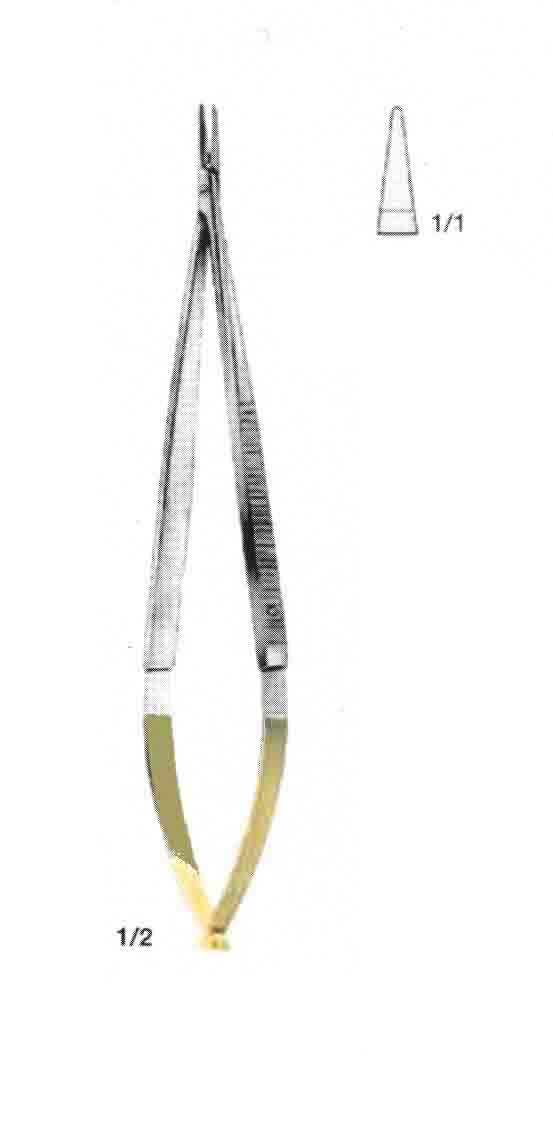 CASTROVIEJO MİKRO ALTIN SAPLI PORTEKÜ 14,5CM